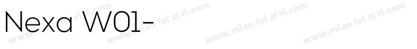 Nexa W01字体转换